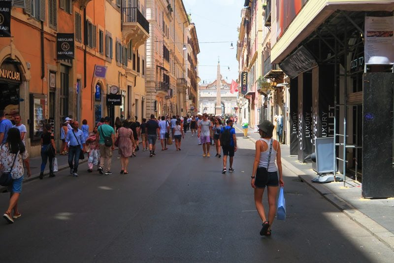 Via del Corso  - Rome shopping street