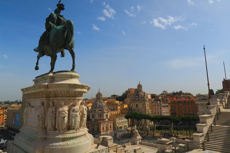 View from top of Vittorio Emanuele II - Rome