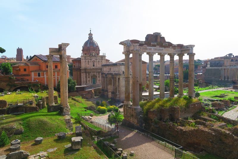 View of Roman Forum from Capitoline Museums Rome