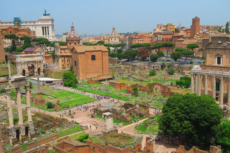 View of Roman Forum from Palatine Hill 2