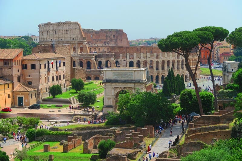 View of Roman Forum from Palatine Hill