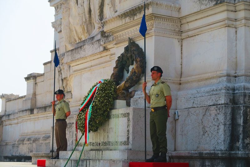 Vittorio Emanuele II tomb of the unknown soldier - Rome