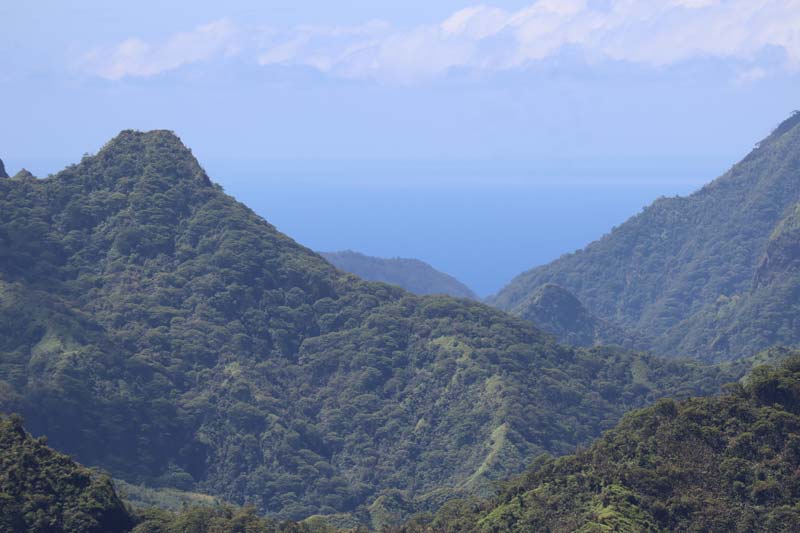 Papenoo Valley Tahiti French Polynesia - view of ocean