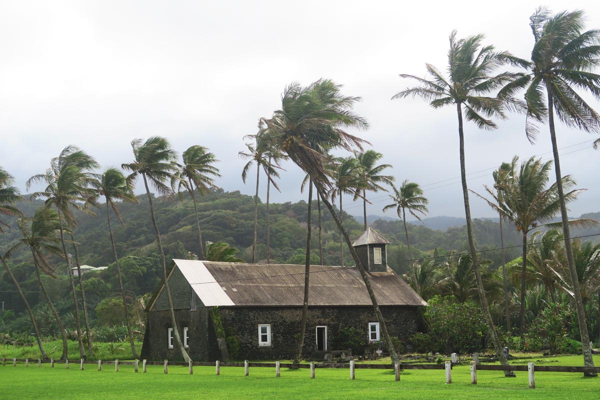 Church in Ke’anae Peninsula - Hana Highway - Maui - Hawaii
