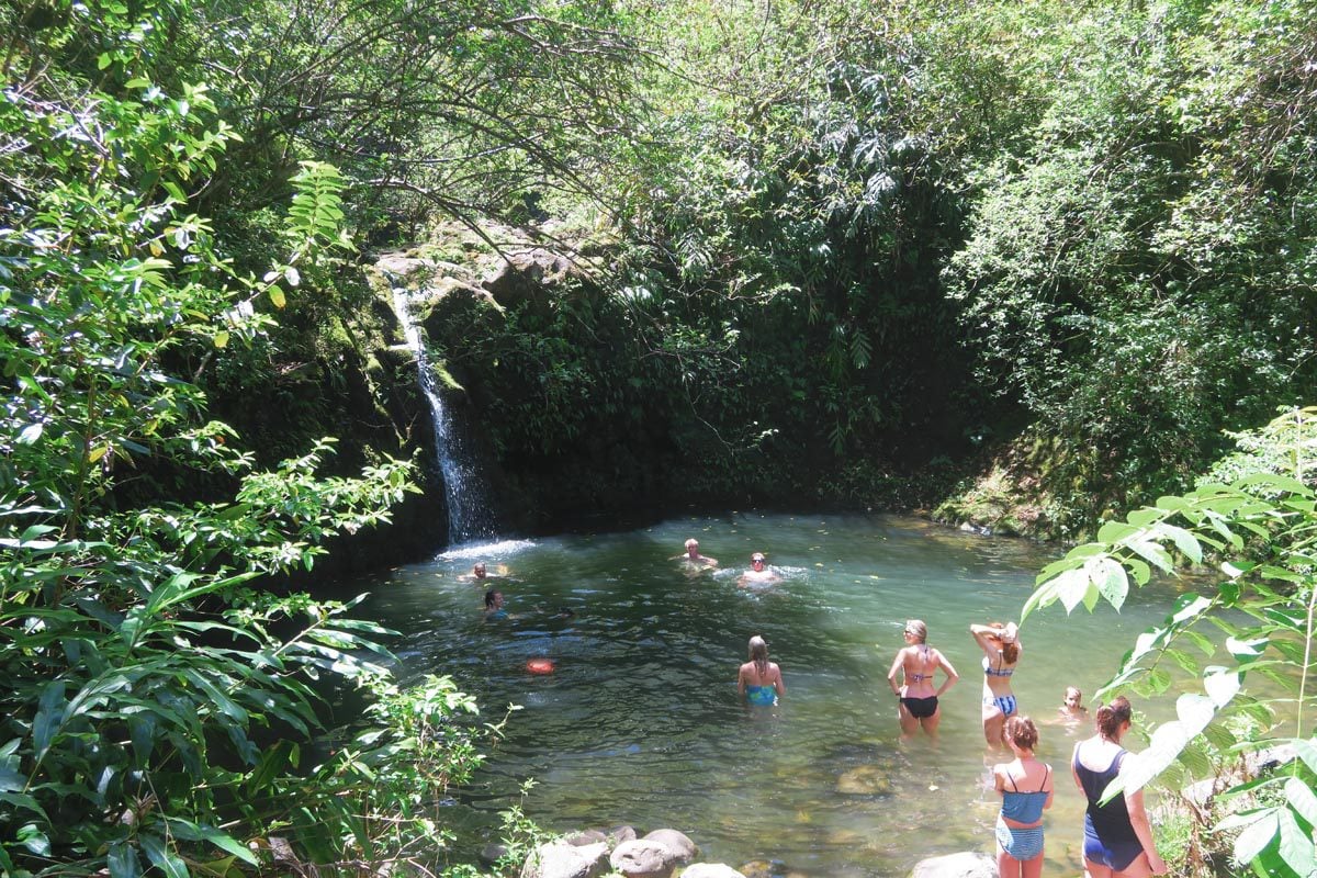 Haipuaena Falls Secret Pool - Hana Highway - Maui - Hawaii