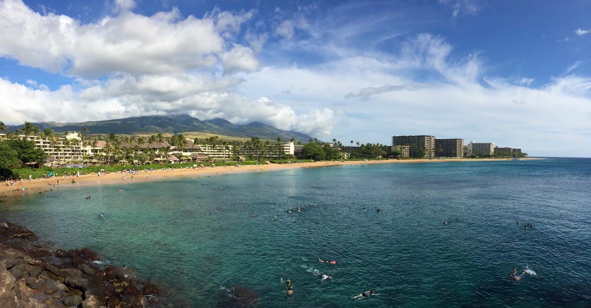 Kaanapali Beach - Maui - Hawaii - Panoramic View