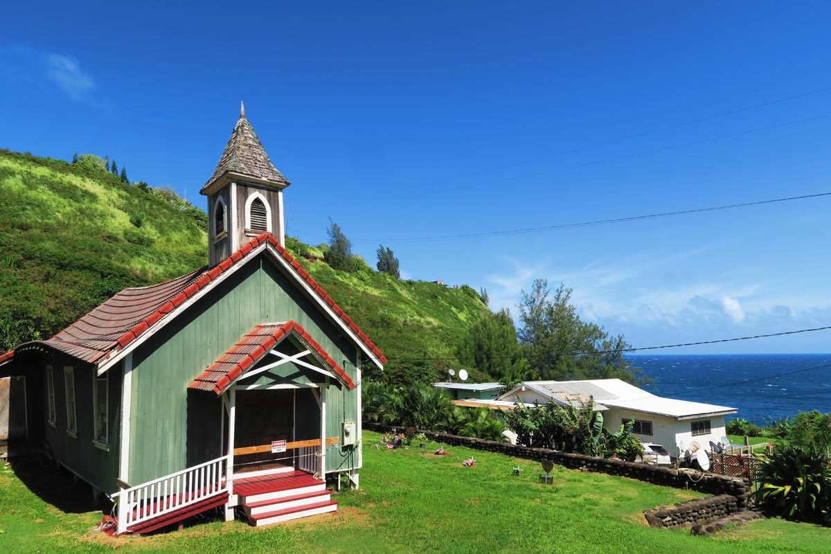 Old Church in Kahakuloa - Maui - Hawaii
