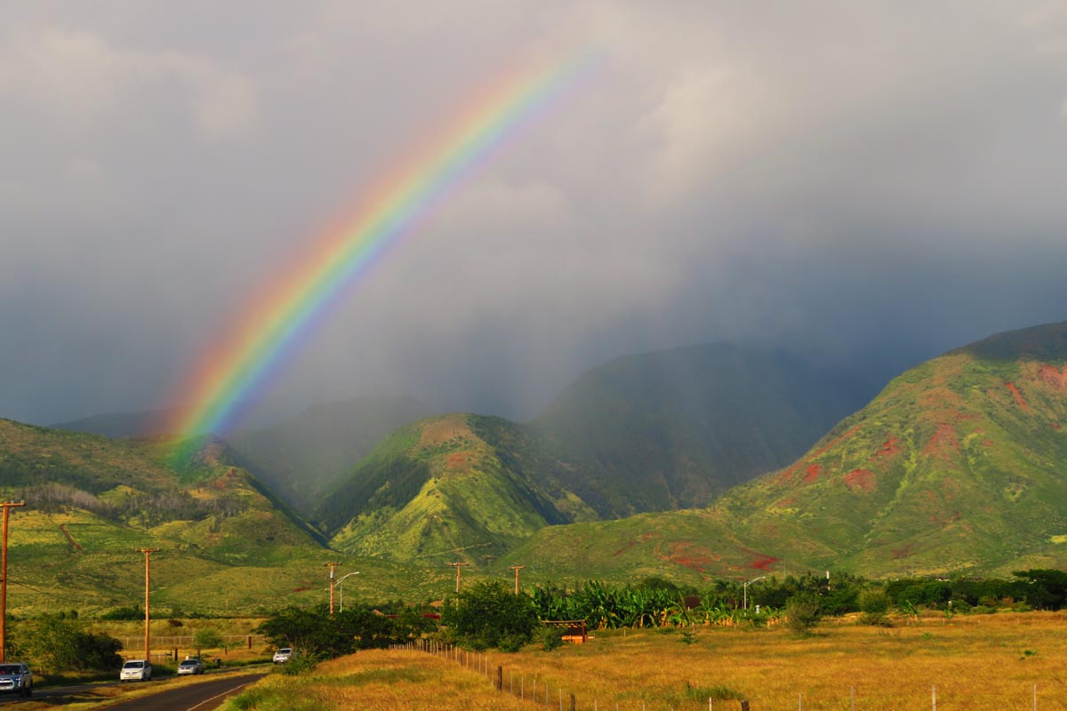 Rainbow in West Maui Hawaii