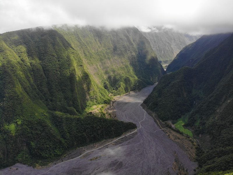 Deep valley seen from Grand Coude - Reunion Island