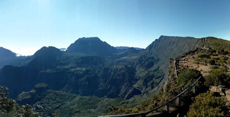 Maido scenic lookout Reunion Island - panoramic view