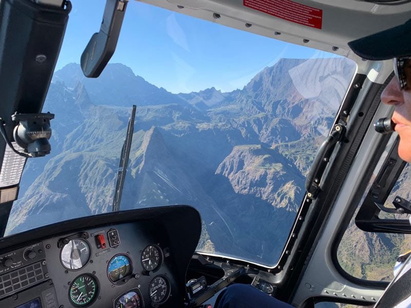 Scenic helicopter flight - Helilagon - Reunion Island - pilot