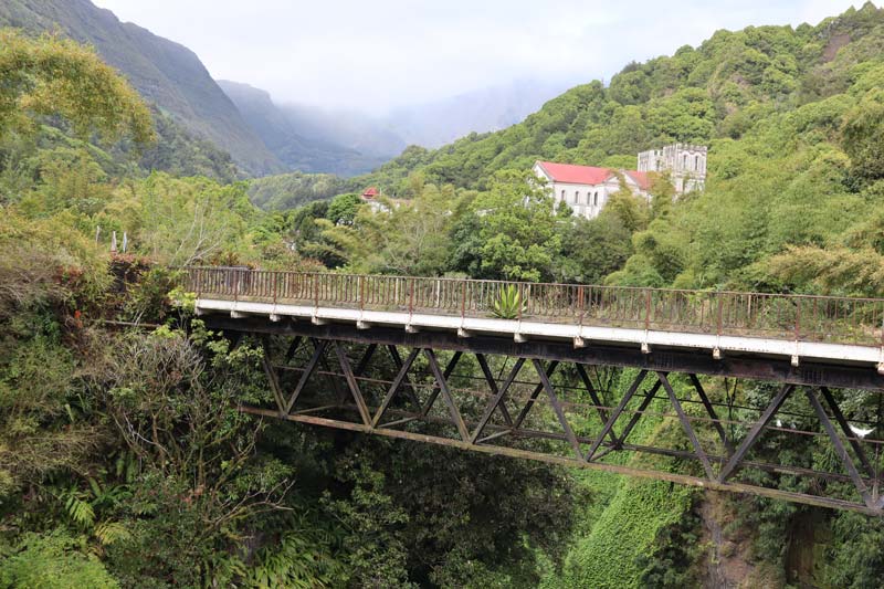 View of Salazie from old bridge - Reunion Island
