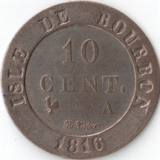 isle de borboun - Reunion Island old coin