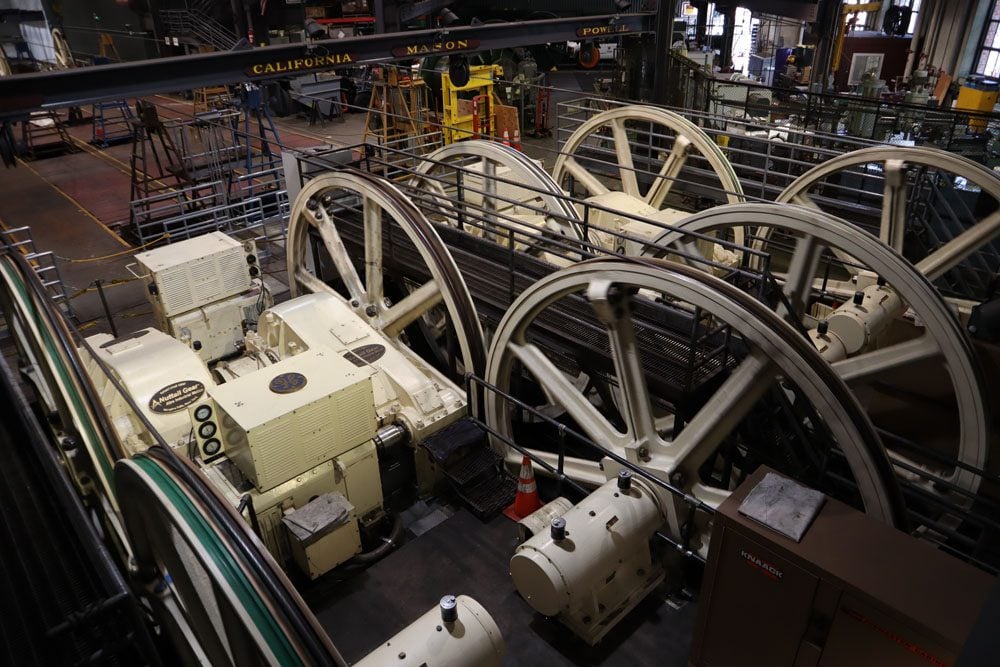 San Francisco Cable Car Museum - working cables