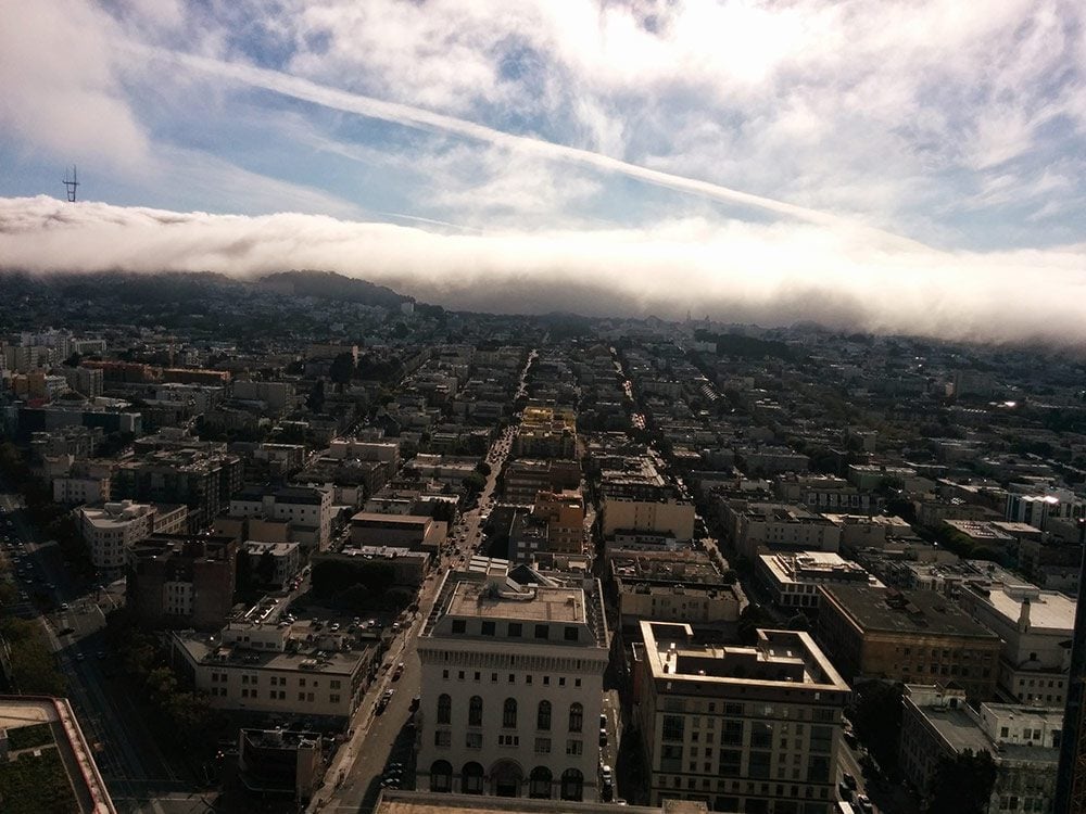 Summer fog in san francisco