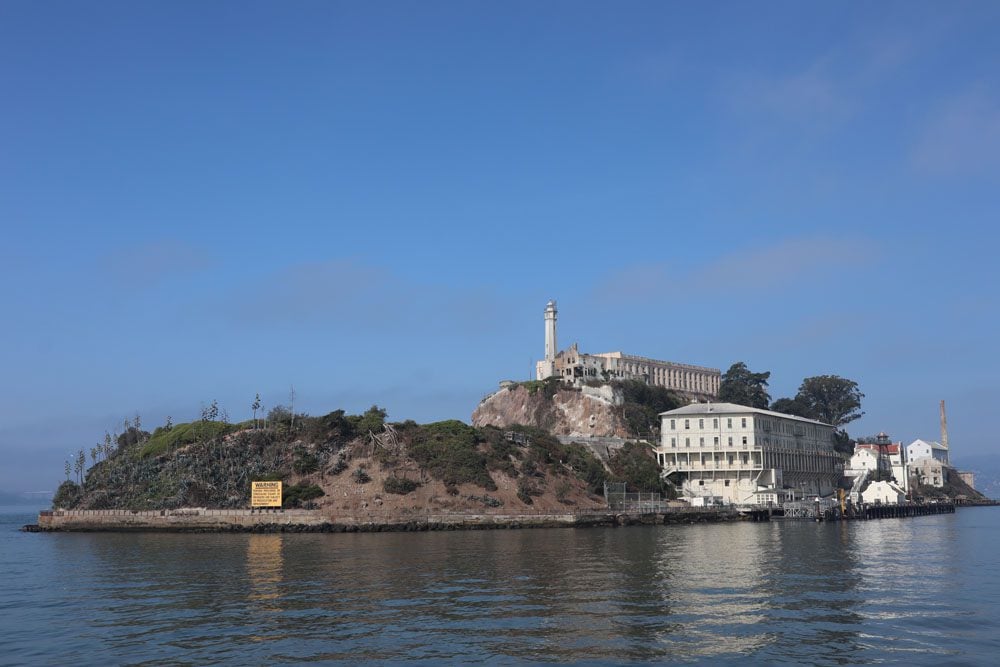 closeup view of alcatraz san francisco