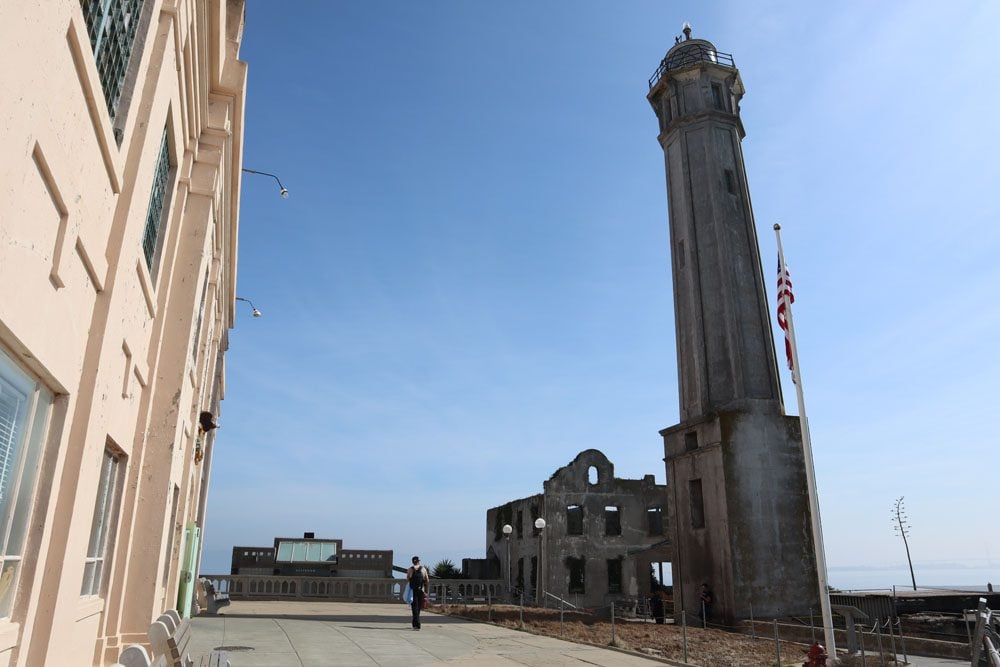 courtyard in alcatraz san francisco