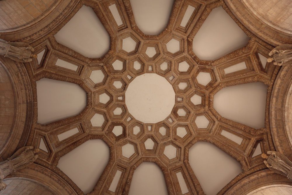 interior of Palace of Fine Arts san francisco