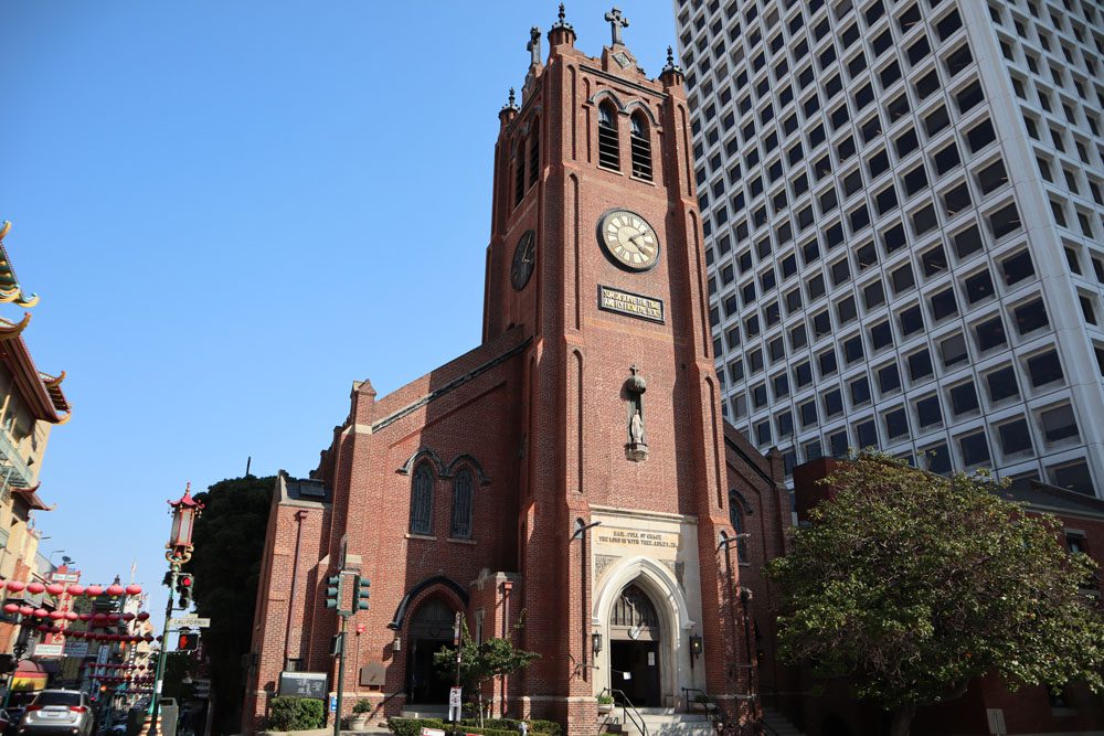 old st marys church san francisco chinatown exterior