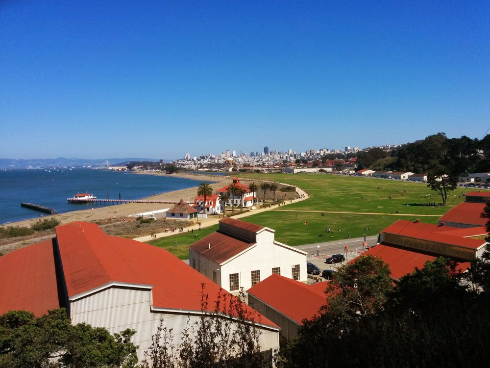 view of crissy field from the presidio san francisco