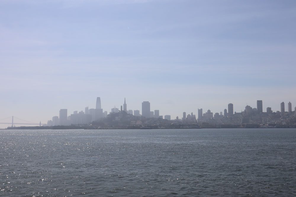 view of san francisco from alcatraz