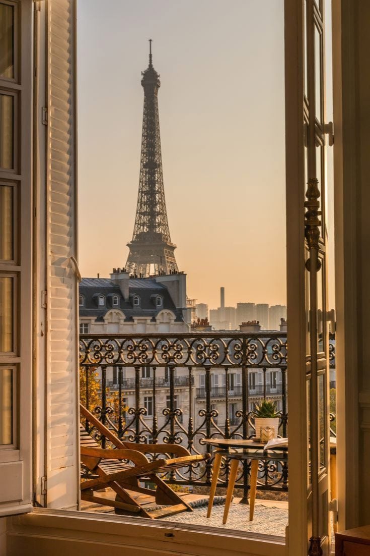 15 Paris Hotels with Incredible Eiffel Tower Views - pin