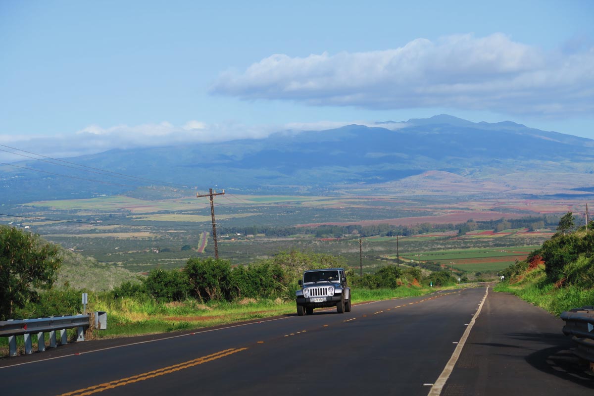 Driving in Molokai Hawaii