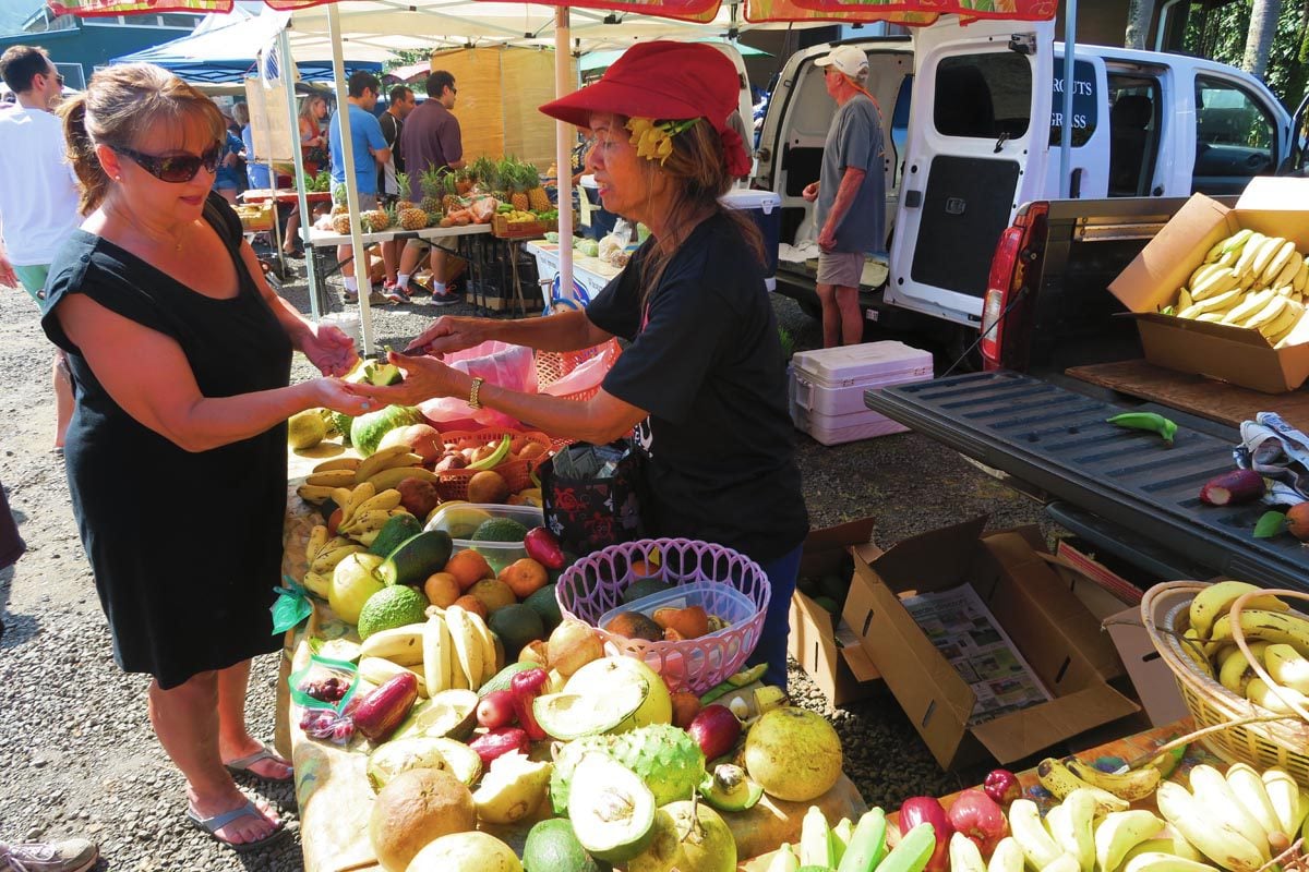 Farmers market in Kauai