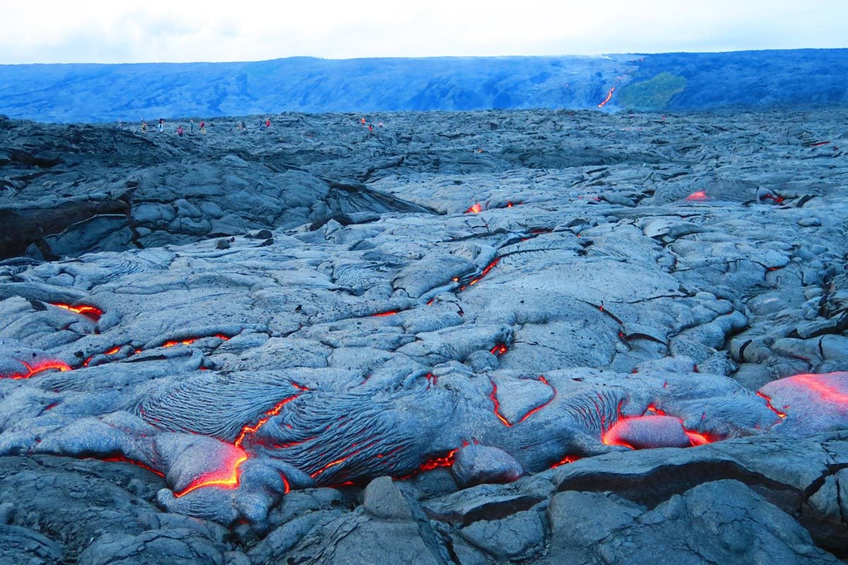 Fresh lava flow on the Big Island