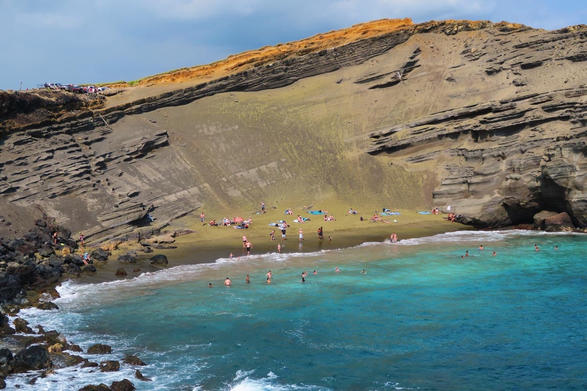 Green Sand Beach - Big Island Hawaii