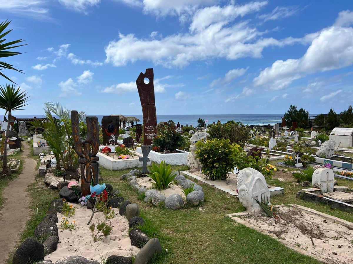 Hangra Roa Cemetery Easter Island