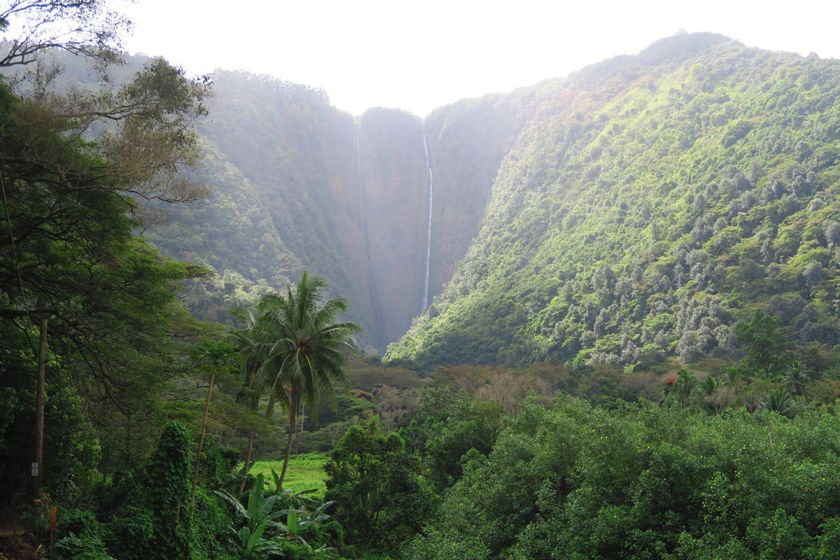 Hi'ilawe Falls Lookout - Waipio Valley - Big Island Hawaii