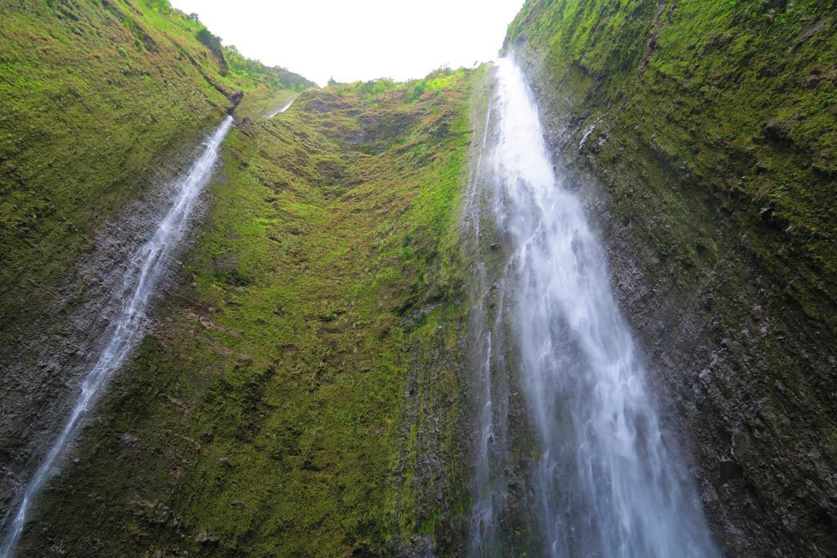 Hike to Hi'ilawe Falls - Waipio Valley - Big Island Hawaii - top of the falls