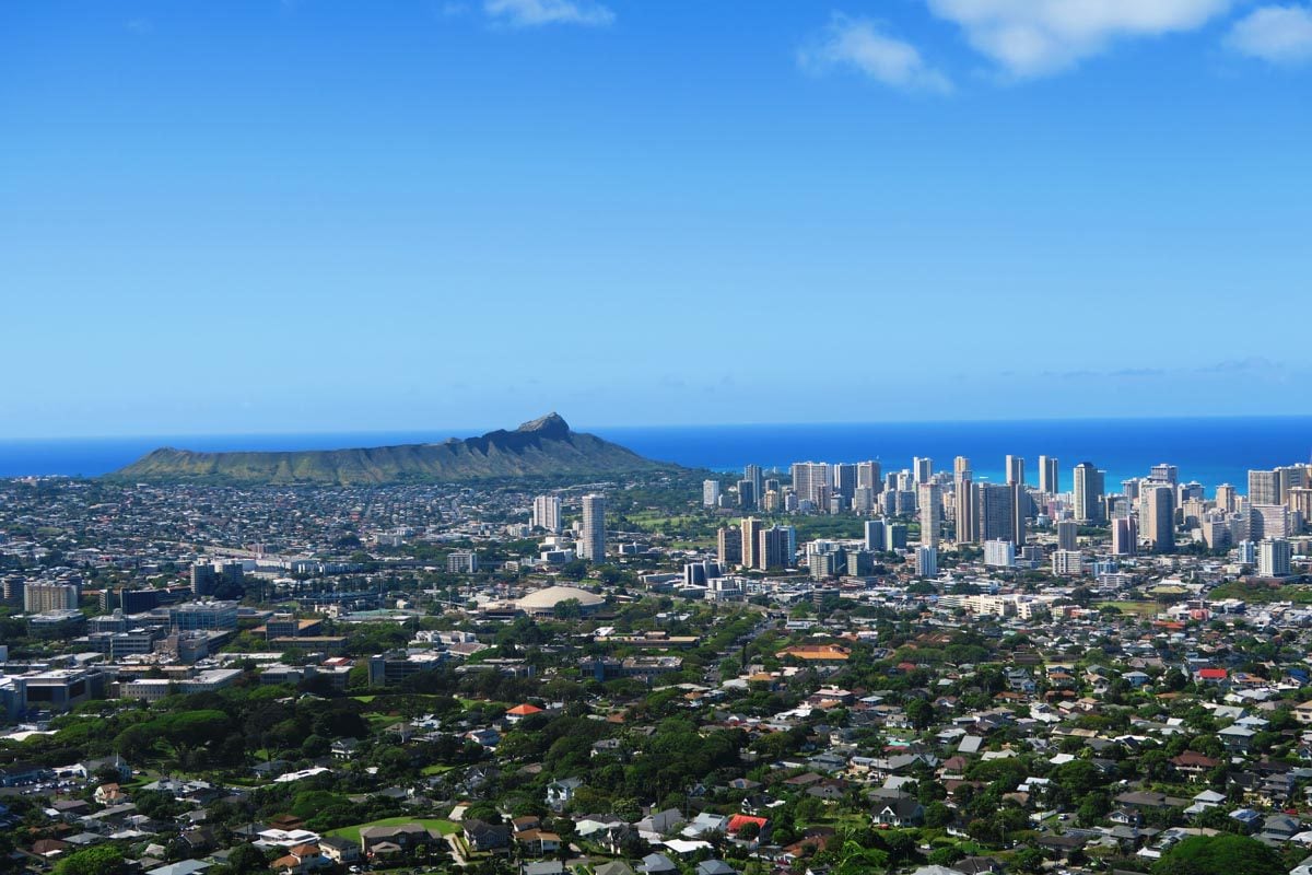 Honolulu Panoramic View - Tantalus Scenic Drive - Oahu - Hawaii