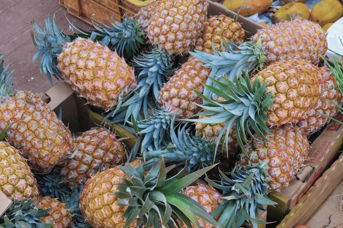 Kaunakakai Saturday Market - Molokai - Hawaii - pineapple