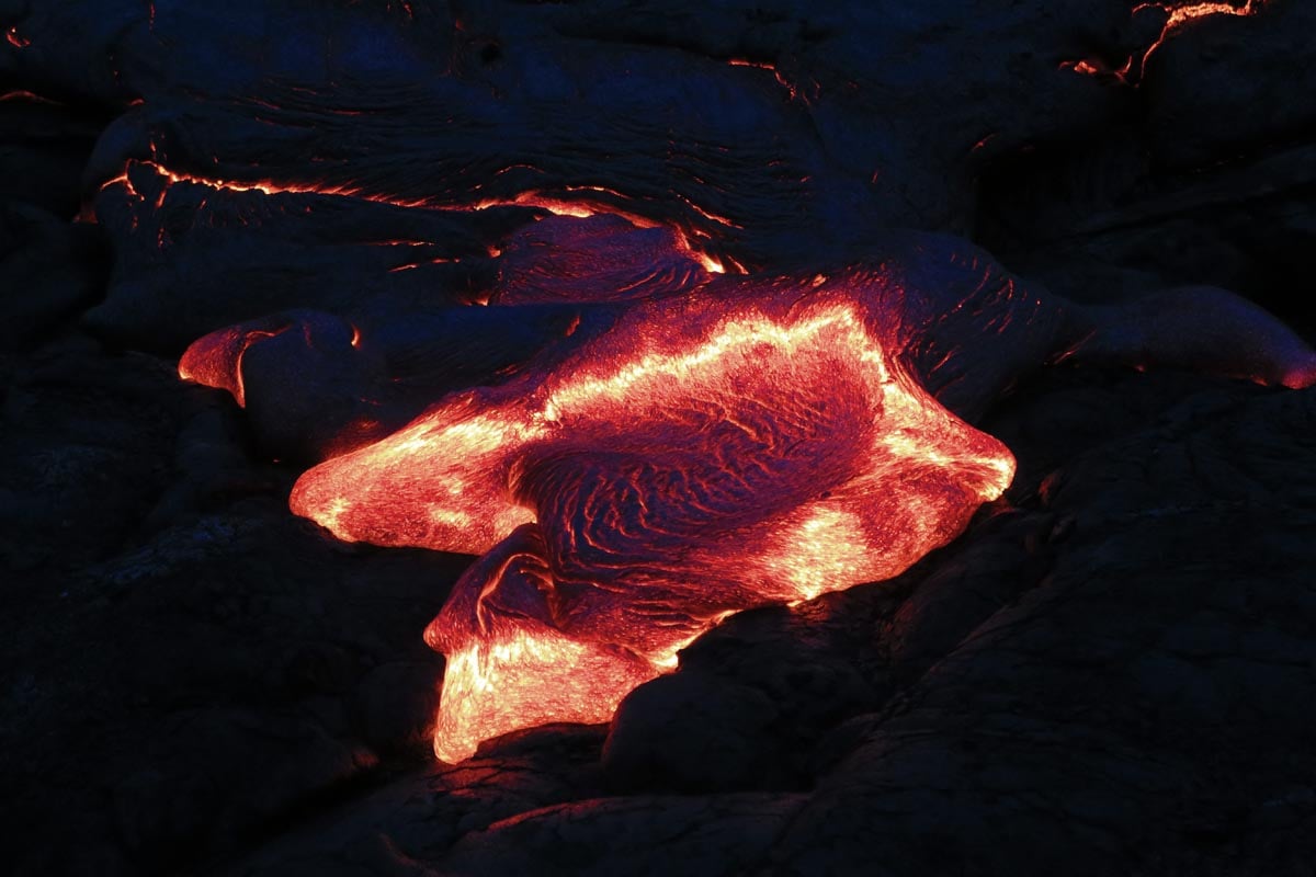 Lava flow from Kilauea - Big Island