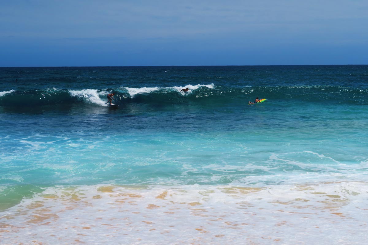 Surfing in Sandy Beach - Oahu - Hawaii