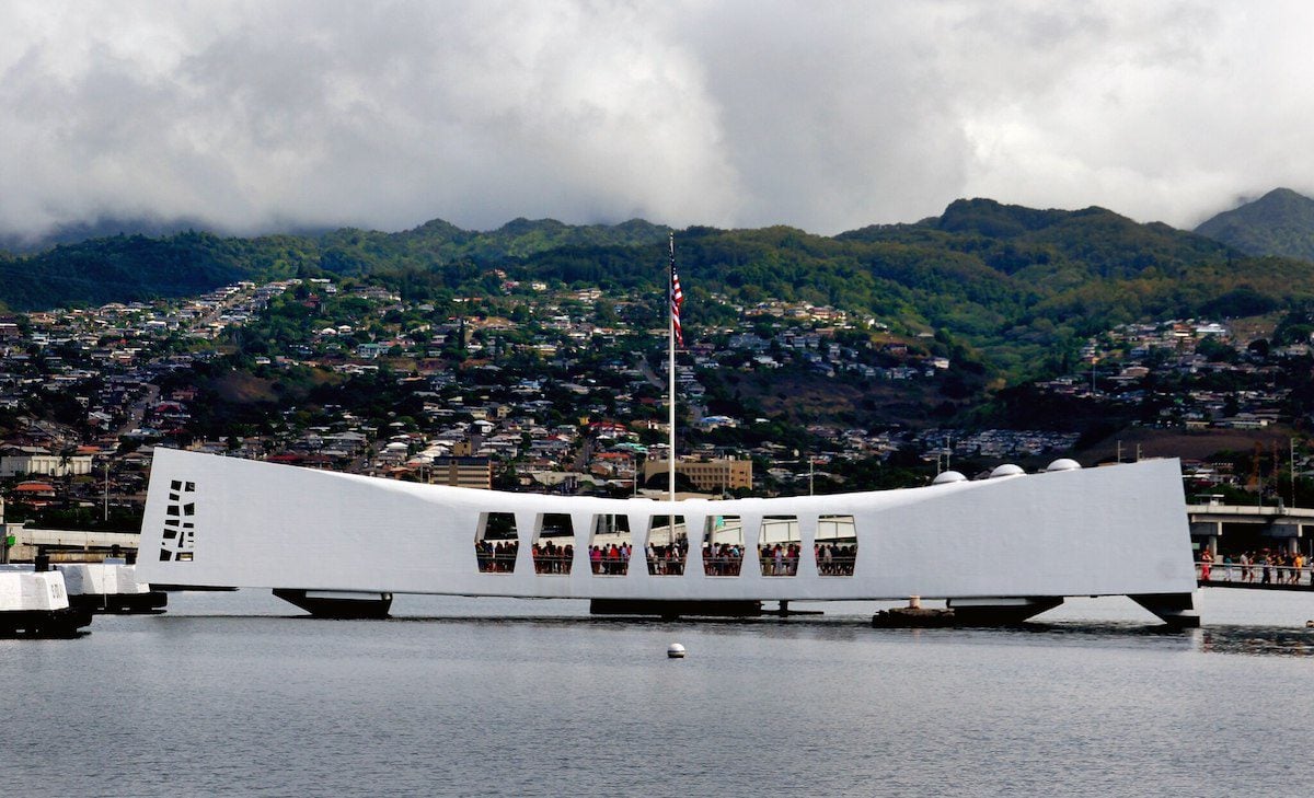 USS Arizona Memorial - Pearl Harbor - Oahu - Hawaii by Bernard Spragg. NZ