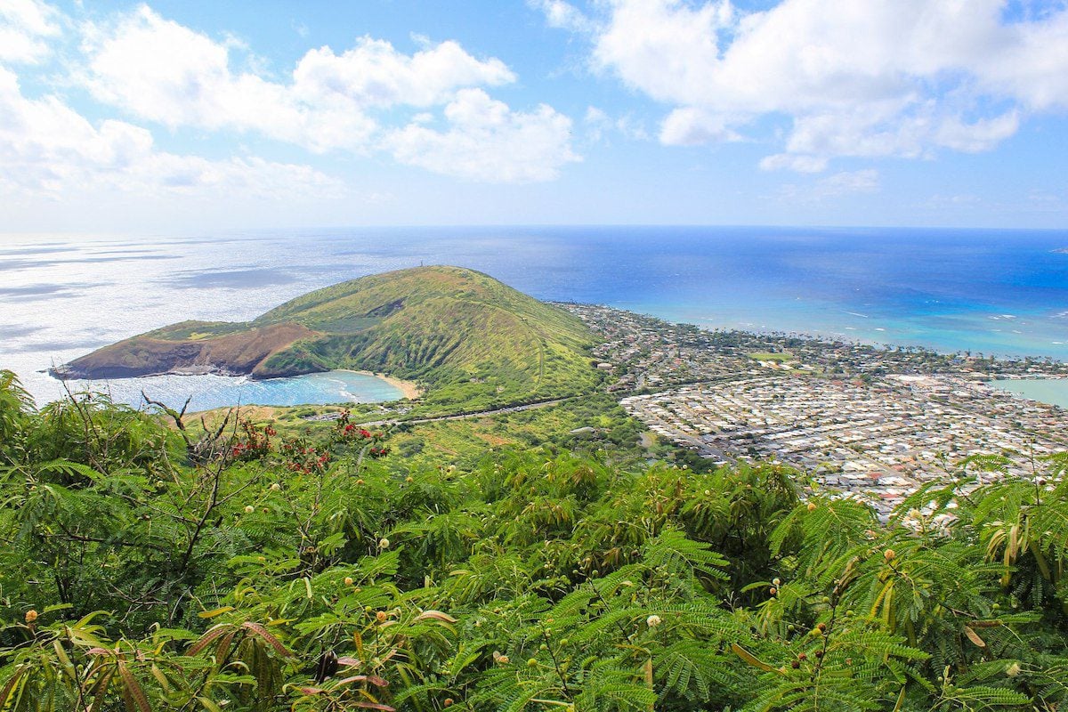 View from top of Koko Crater - Oahu - Hawaii - by Kets J