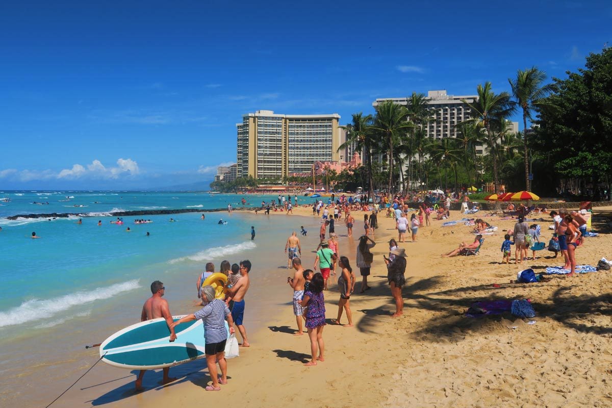 Waikiki Beach - Honolulu - Oahu - Hawaii