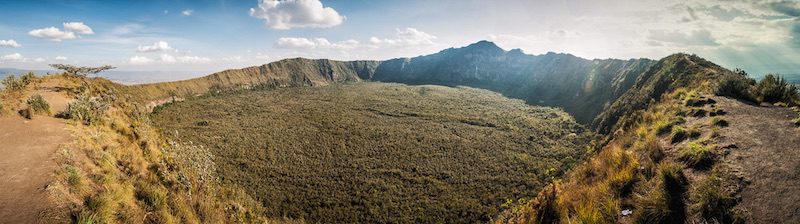 crater of Mount Longonot kenya