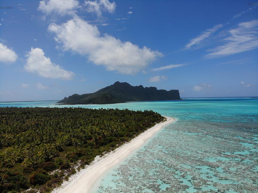 Maupiti from motu auira - Maupiti - French Polynesia