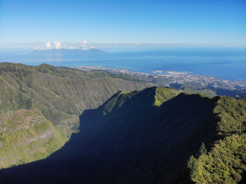 Mount Aorai Hike - Tahiti - French Polynesia - view of Moorea