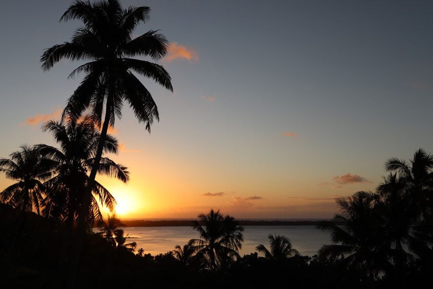 Sunset in Maupiti French Polynesia