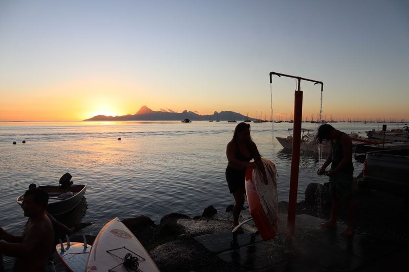 Sunset in Tahiti - French Polynesia