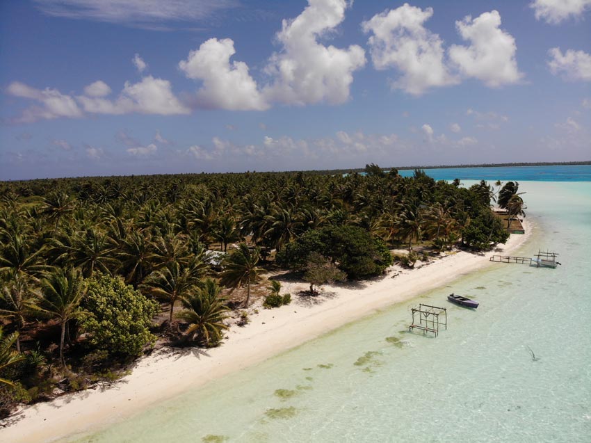 houses in motu auira - Maupiti - French Polynesia