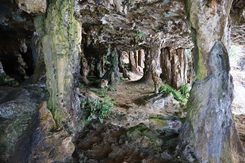 Inside the monster cave - rurutu - austral islands - french polynesia