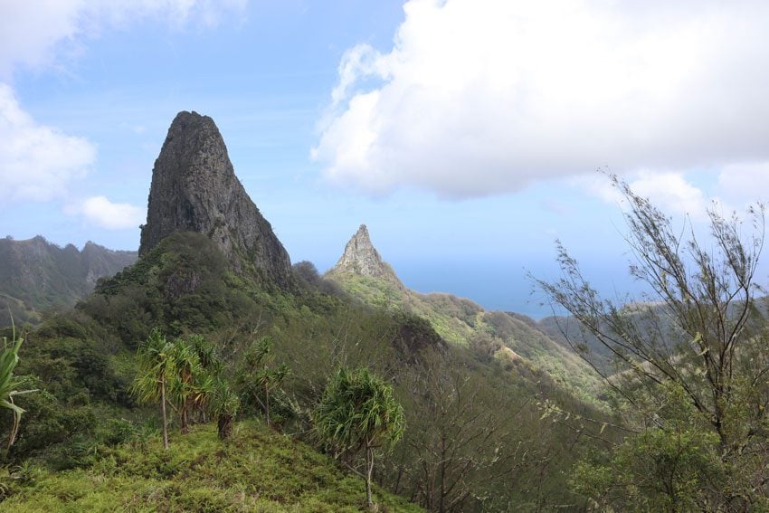 Poumaka Peak hike - Ua Pou - Marquesas Islands - French Polynesia - view from top