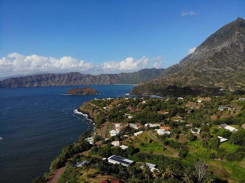 aerial view - Hiva Oa - Marquesas Islands - French Polynesia