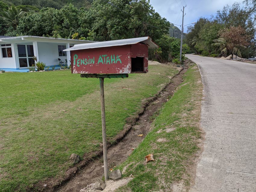 baguette mailbox - raivavae - austral islands - french polynesia